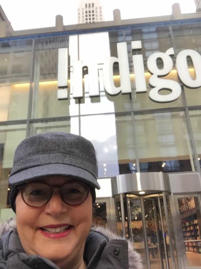 At the Indigo bookstore, Toronto